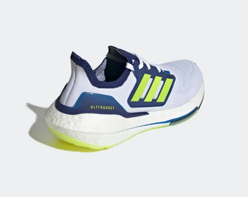 Adidas Ultra Boost 22 Cloud White Solar Yellow Victory Blue GZ7211