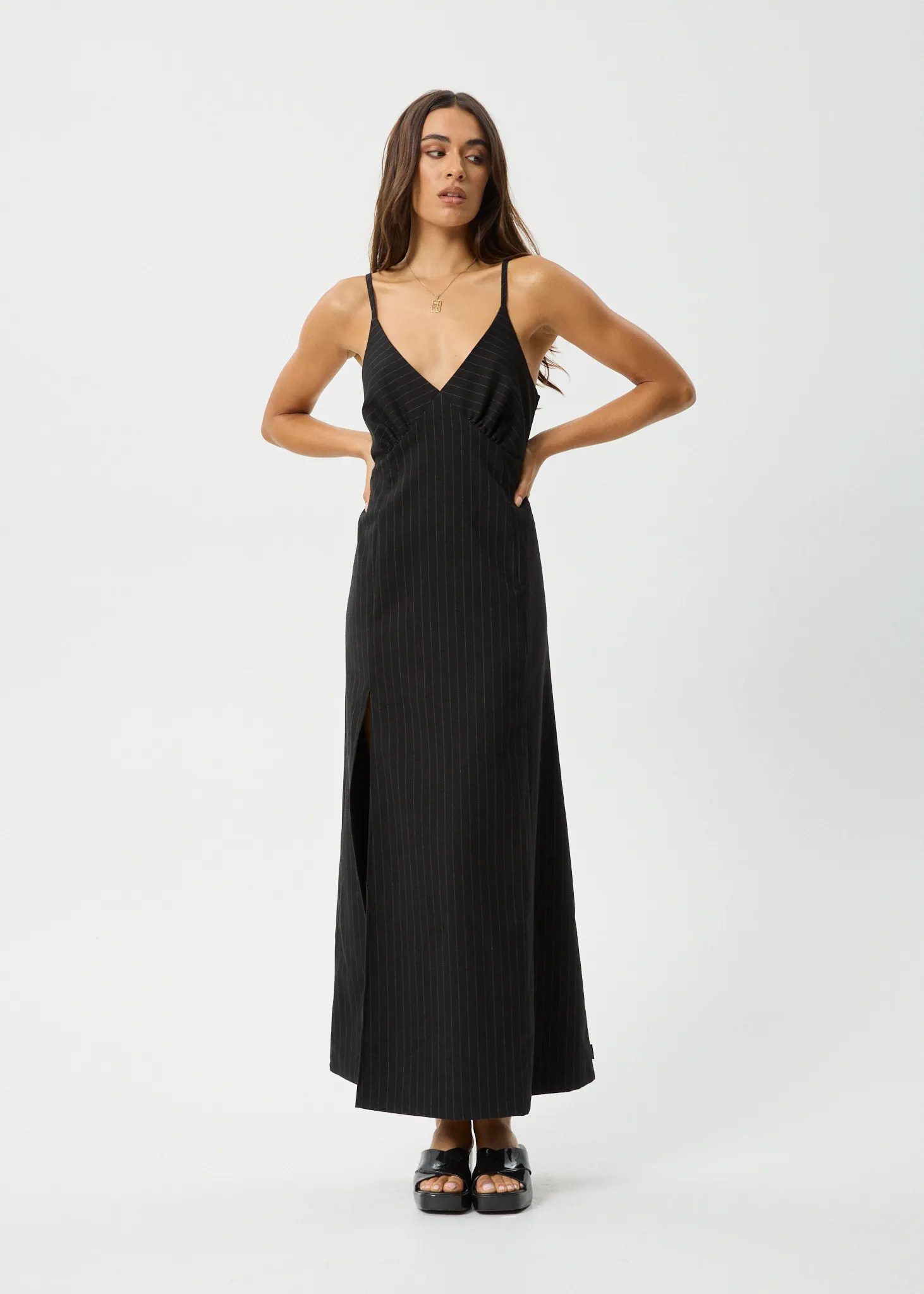 AFENDS Womens Business - Maxi Dress - Black