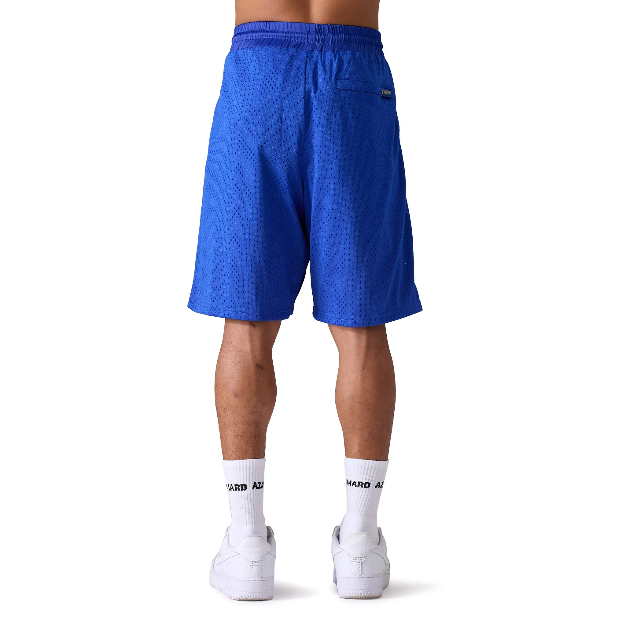 Azat Mard Les Gens Mesh Shorts Blue