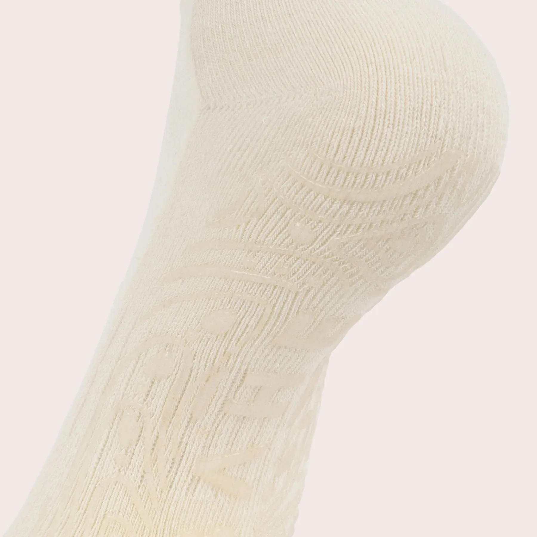 BAHE Grounded Grippy Crew Socks - Coconut