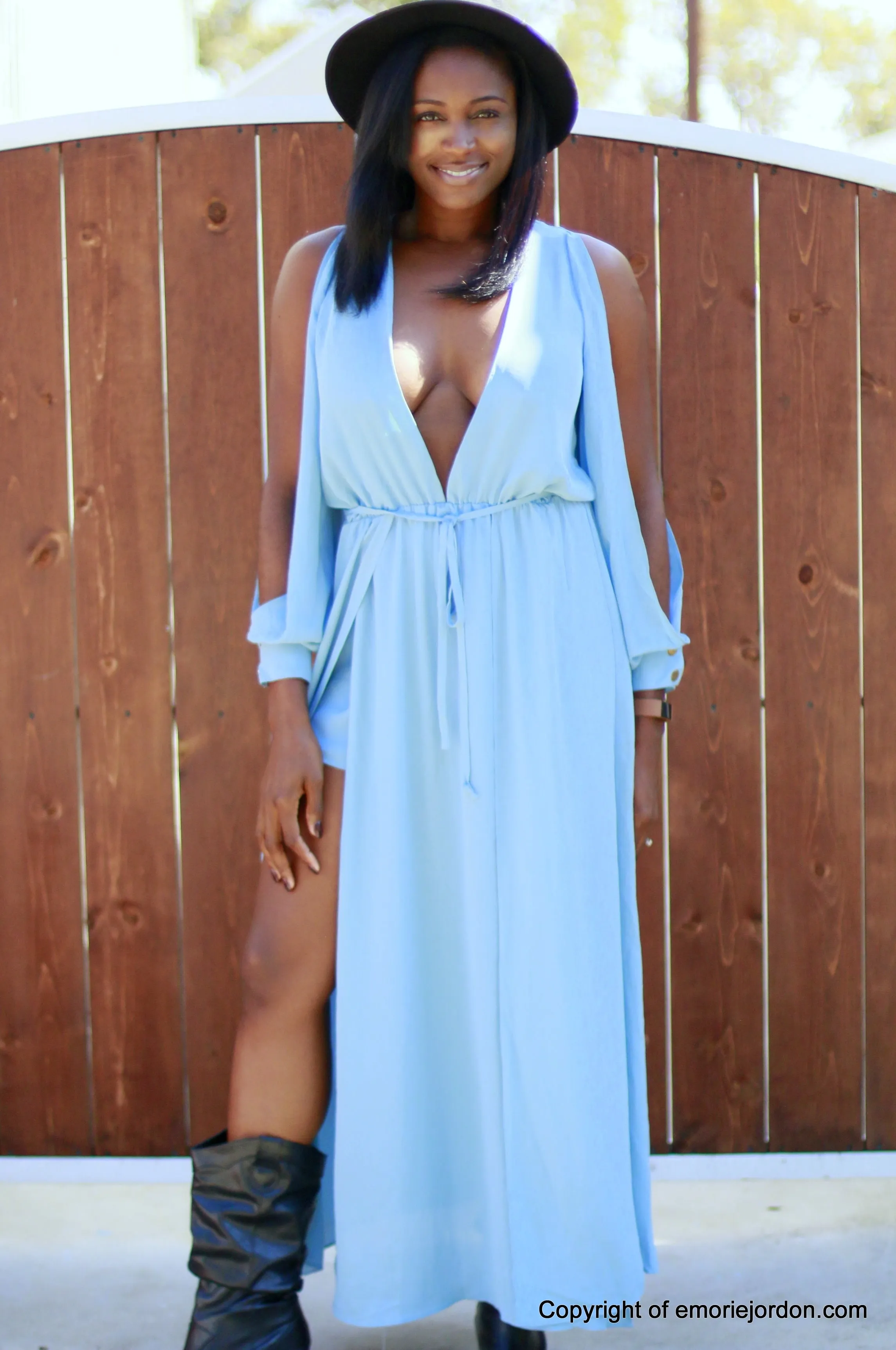 Billie Blues Romper Dress