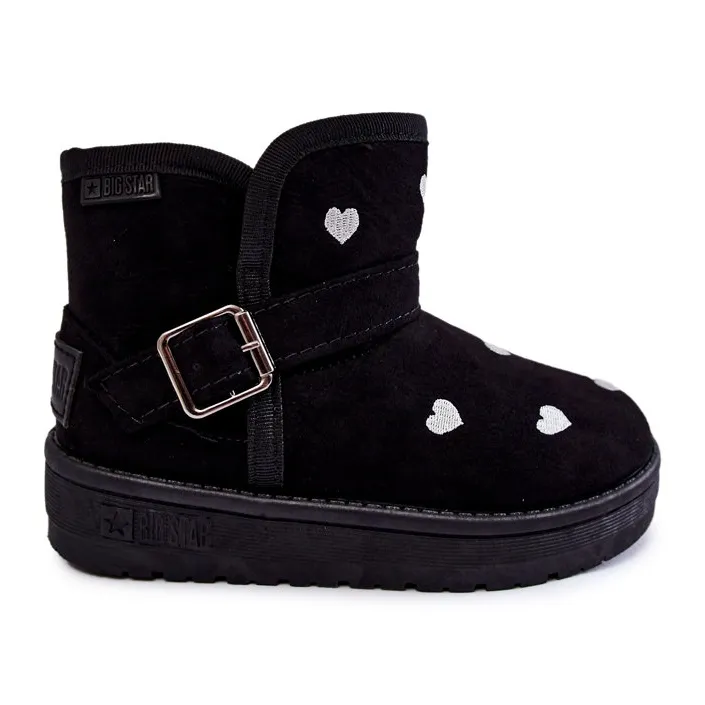 Black Children's Snow Boots Big Star KK374243