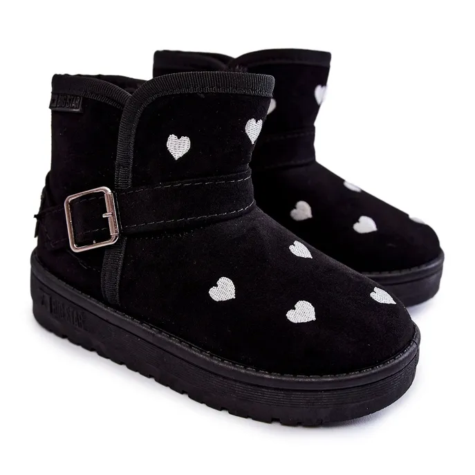 Black Children's Snow Boots Big Star KK374243