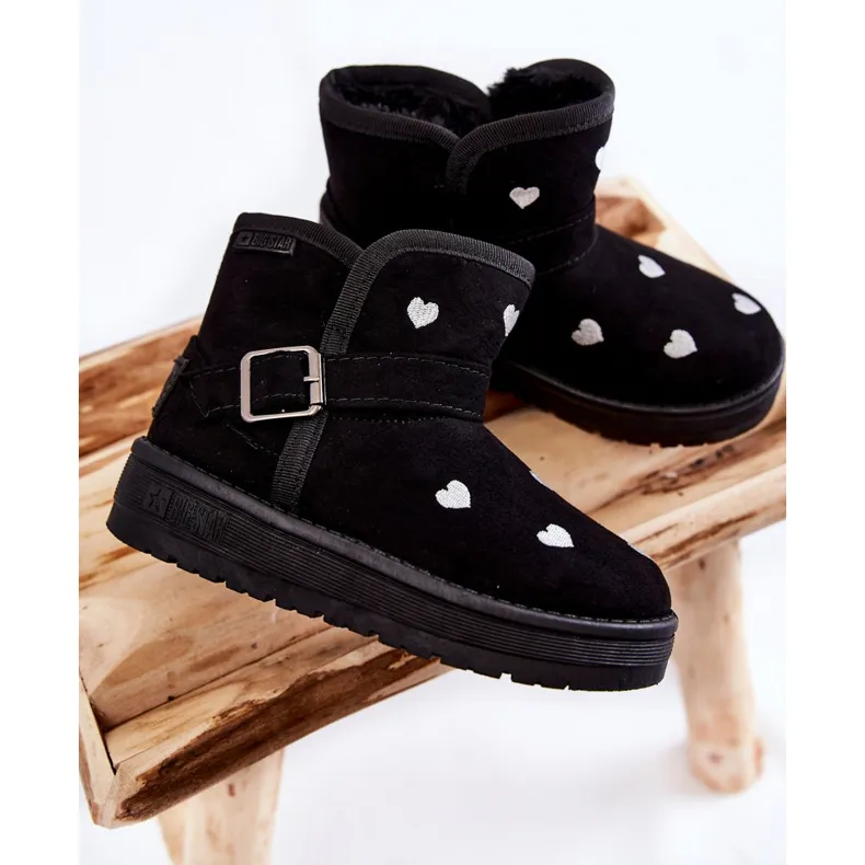 Black Children's Snow Boots Big Star KK374243