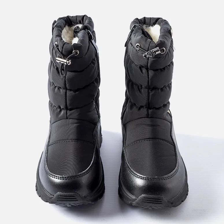 Black insulated Taziano high snow boots