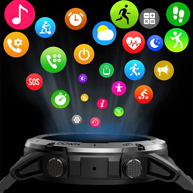 Bluetooth Call IP68 Waterproof Fitness Modes Custom Dial Sports Smartwatch