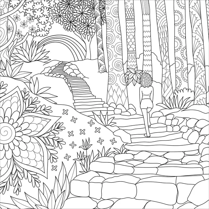 Boho Dreams Artist's Colouring Book