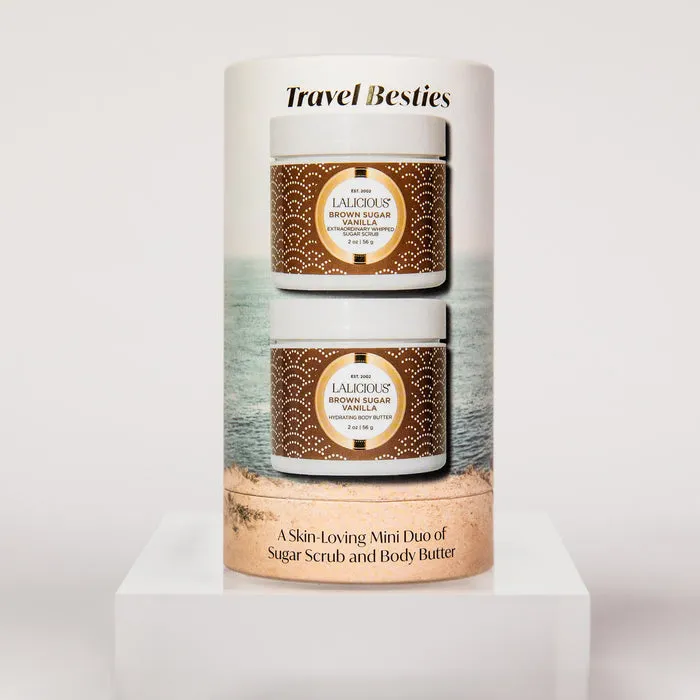 Brown Sugar Vanilla Travel Besties Scrub and Body Butter Duo