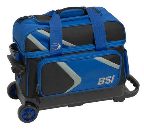 BSI Dash Double Roller Bowling Bag Black Blue