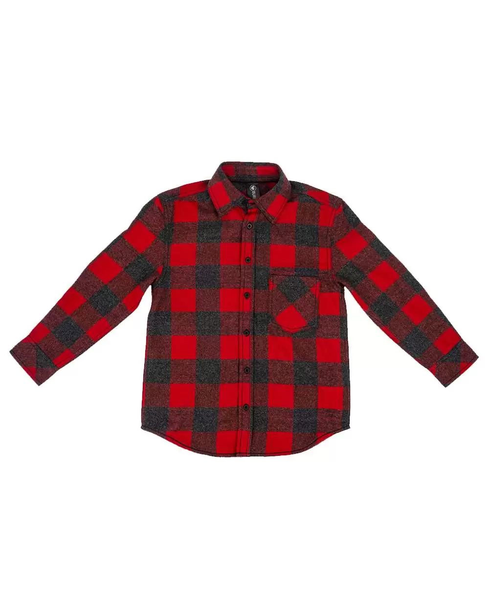 Burnside Clothing 4212 Youth Open Pocket Long Sleeve Flannel Shirt SKU: 4212