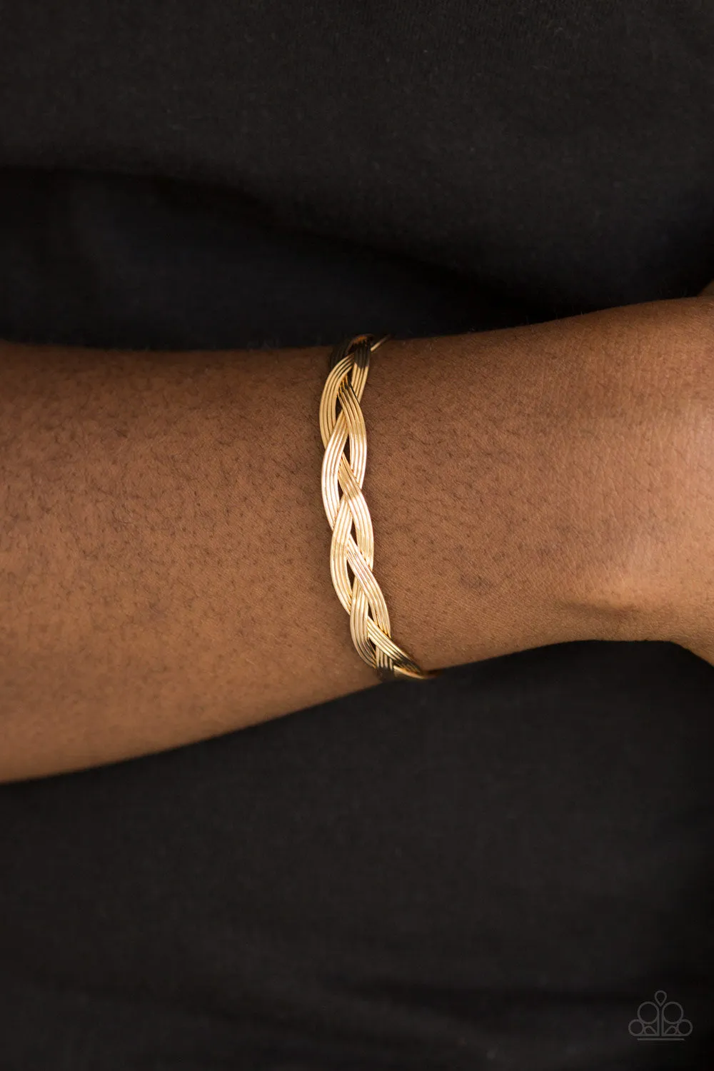 Business As Usual - Gold Cuff Bracelet