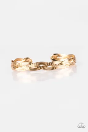 Business As Usual - Gold Cuff Bracelet