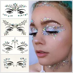 Butterflies and Stars Face Jewels - 5 Designs!