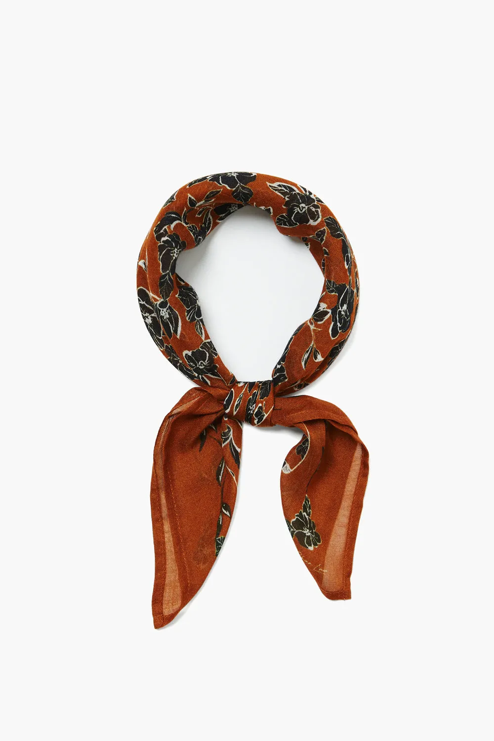 Cassia Printed Bandana Umber