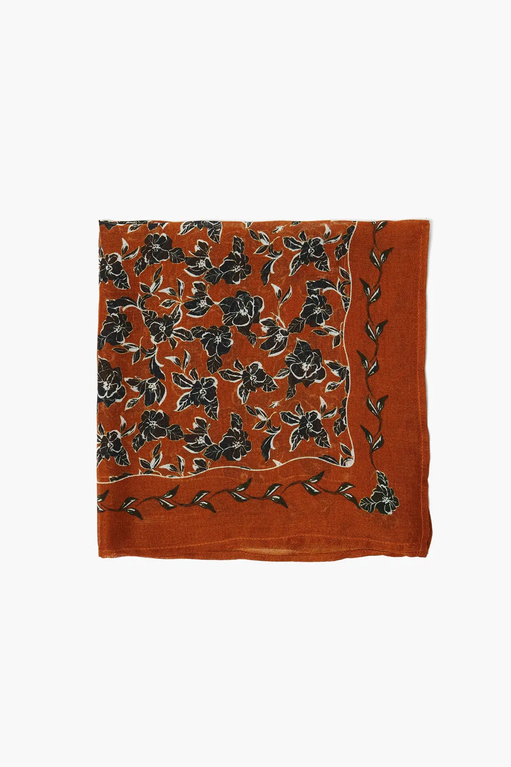 Cassia Printed Bandana Umber