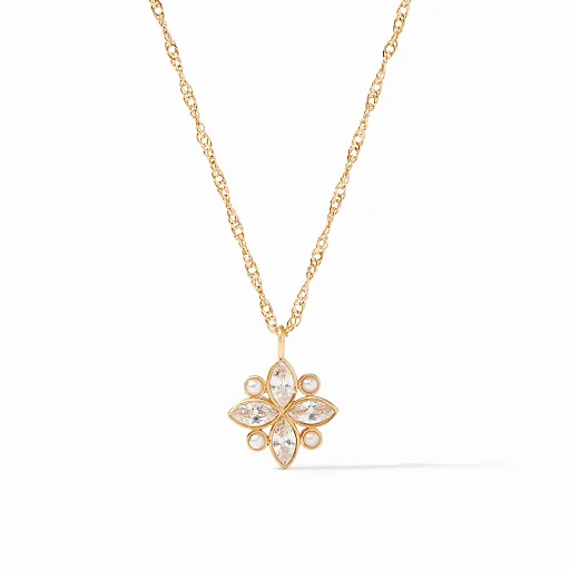 Charlotte Delicate Necklace Gold Cubic Zirconia by Julie Vos