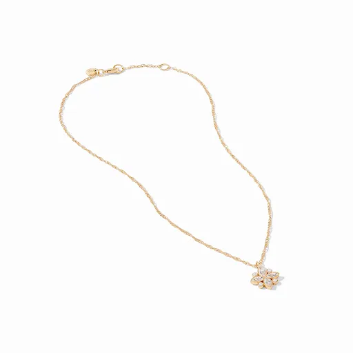 Charlotte Delicate Necklace Gold Cubic Zirconia by Julie Vos