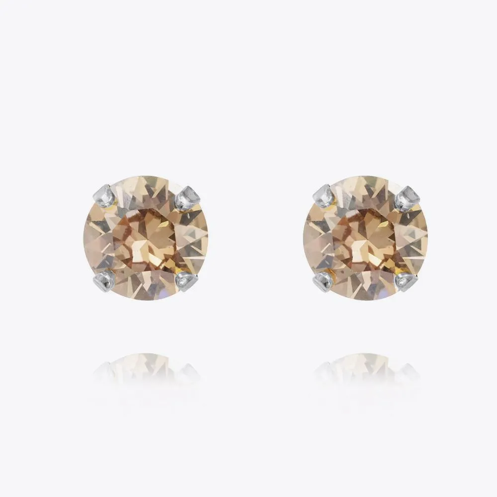 Classic Stud Earrings / Golden Shadow