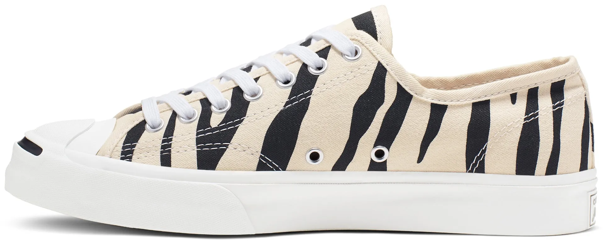 Converse Jack Purcell Low Top Black/Zebra Print