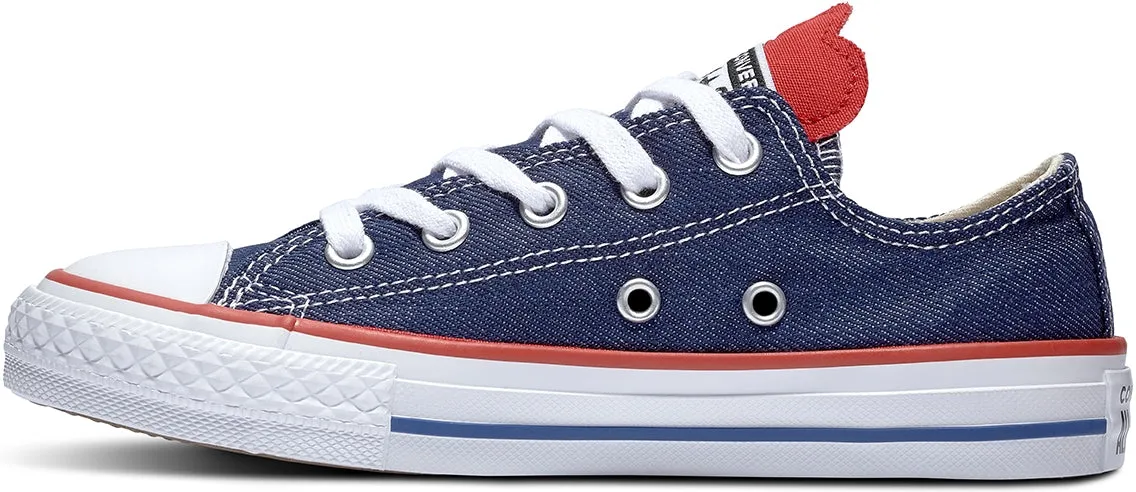 Converse Kid's Chuck Taylor All Star Low Top Navy/Enamel Red/Blue