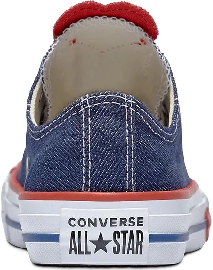 Converse Kid's Chuck Taylor All Star Low Top Navy/Enamel Red/Blue