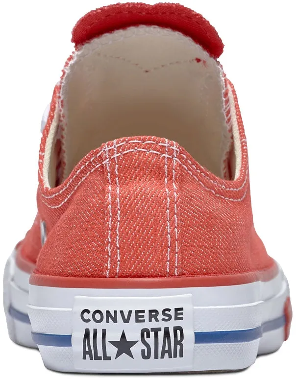 Converse Kid's Chuck Taylor All Star Low Top Sedona Red/Enamel Red/Blue