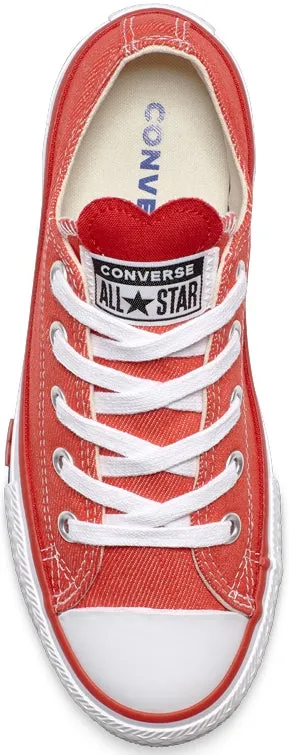 Converse Kid's Chuck Taylor All Star Low Top Sedona Red/Enamel Red/Blue