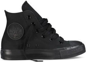 Converse Youth Chuck Taylor All Star Hi Top Black Monochrome