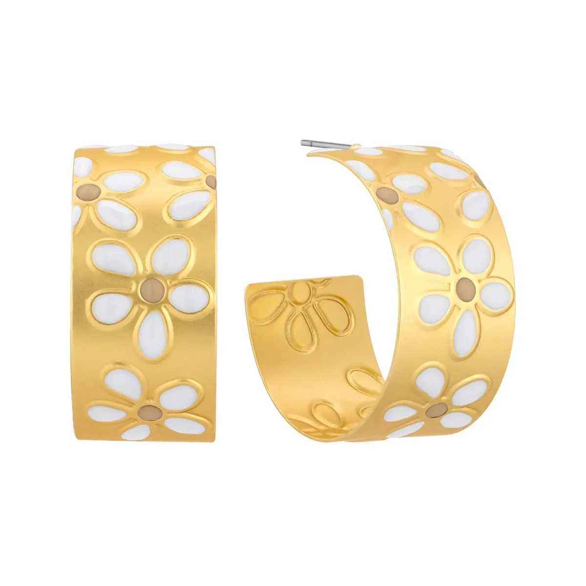 Daisy Hoop Earrings