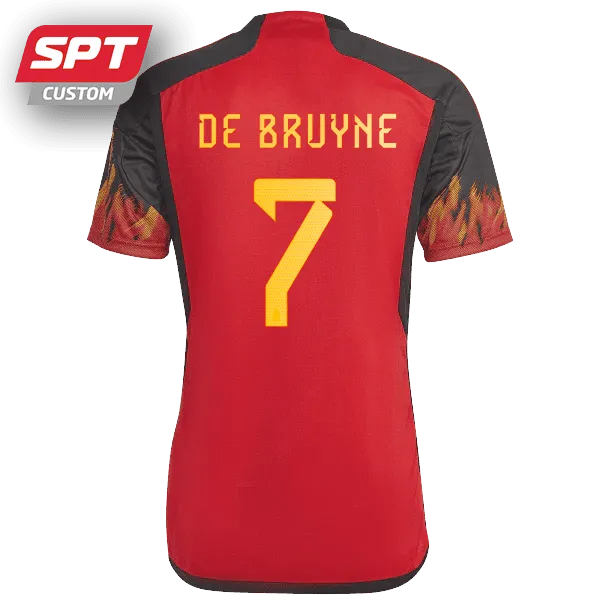 De Bruyne #7 - adidas Belgium Adults Home Jersey