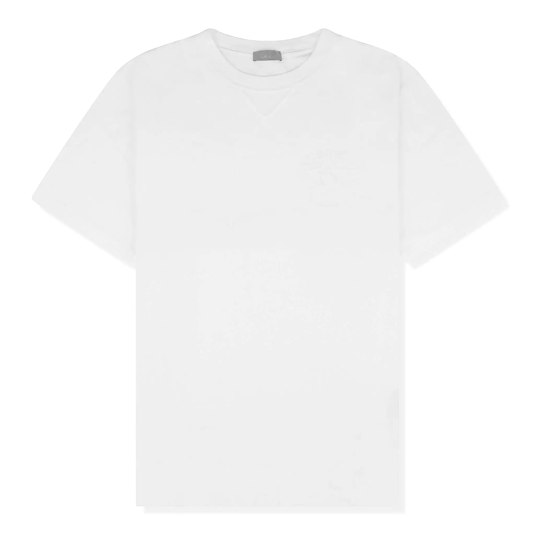 Dior CD toile Embroidered Oversized White T Shirt