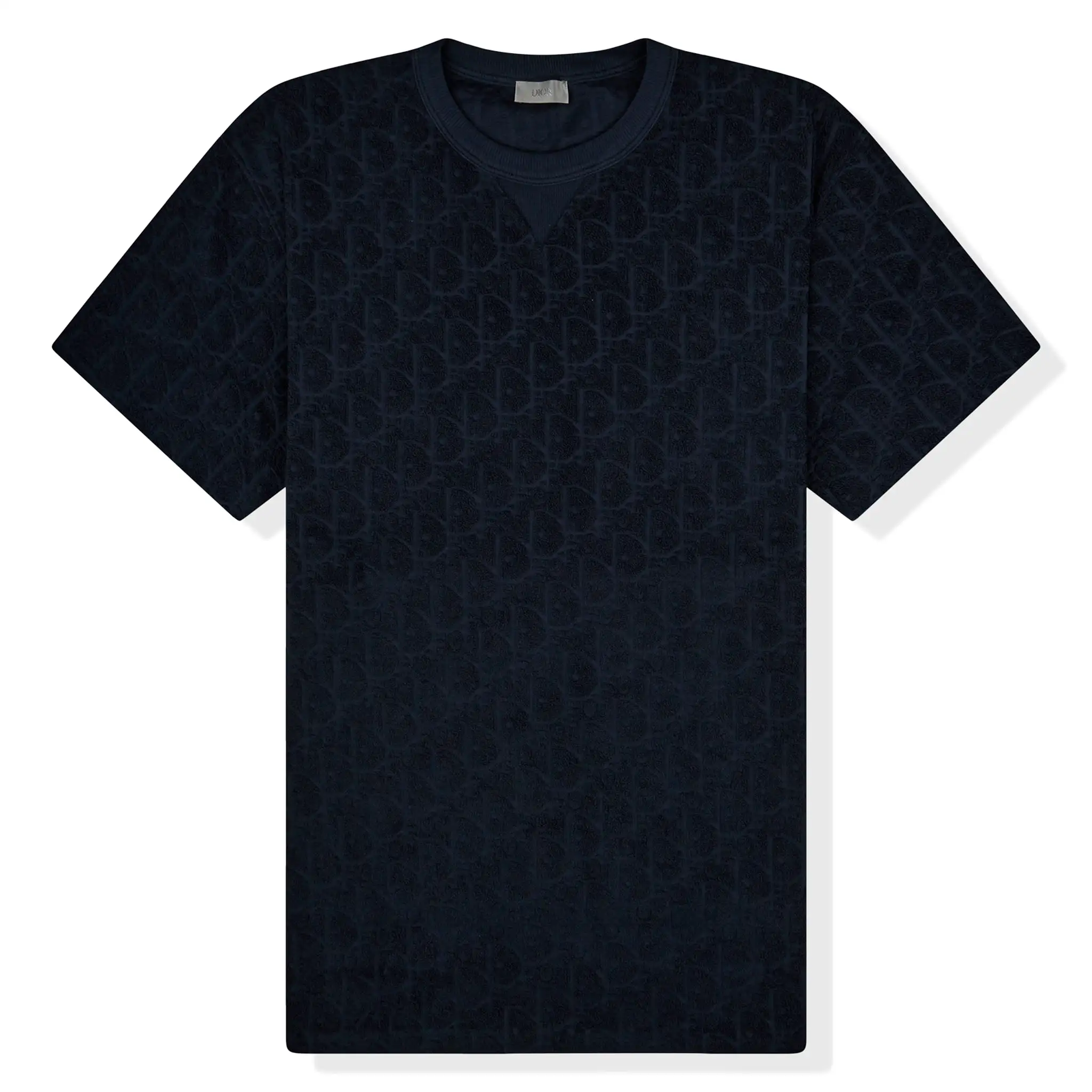 Dior Oblique Towelling Navy T Shirt