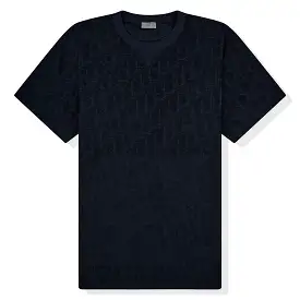 Dior Oblique Towelling Navy T Shirt