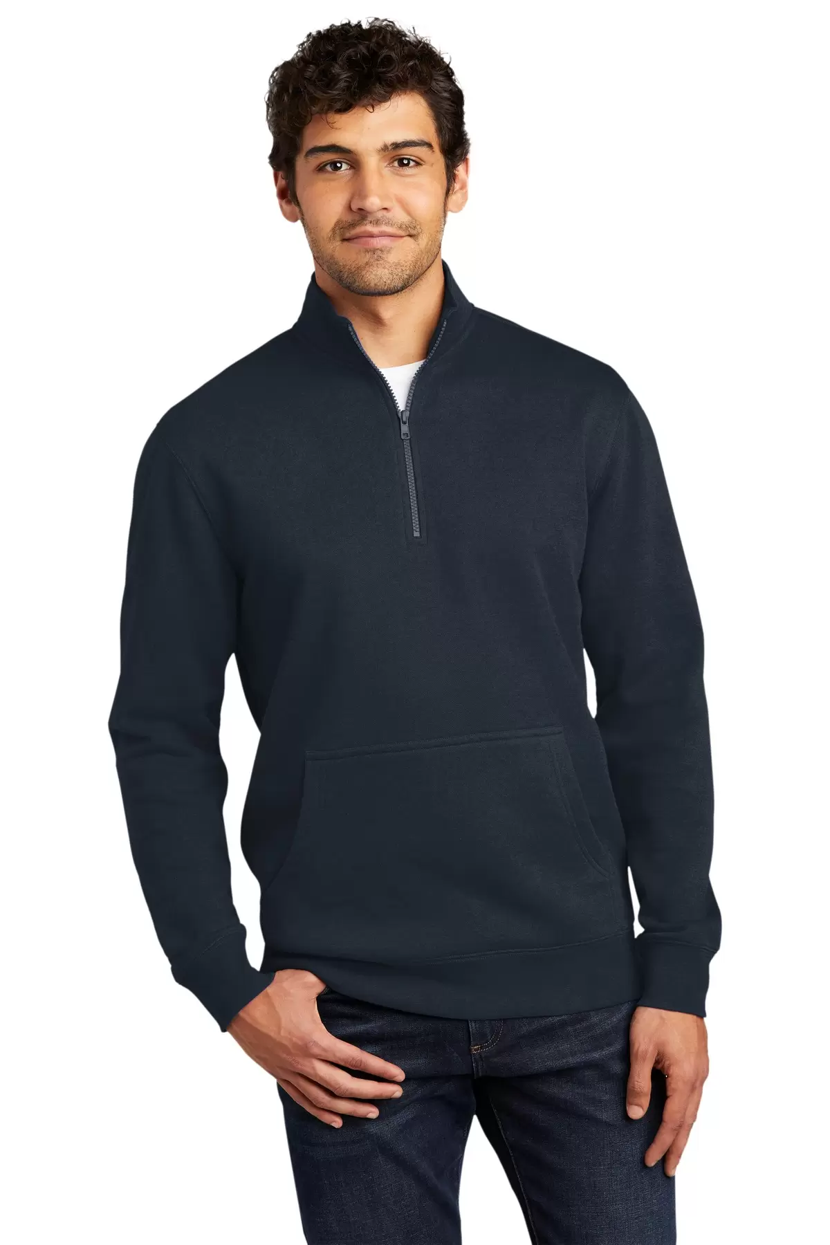 District Clothing DT6106 District   V.I.T.  Fleece 1/4-Zip SKU: DT6106