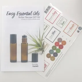 DIY Easy Essential Oil Roller Recipes plus 10 stickers