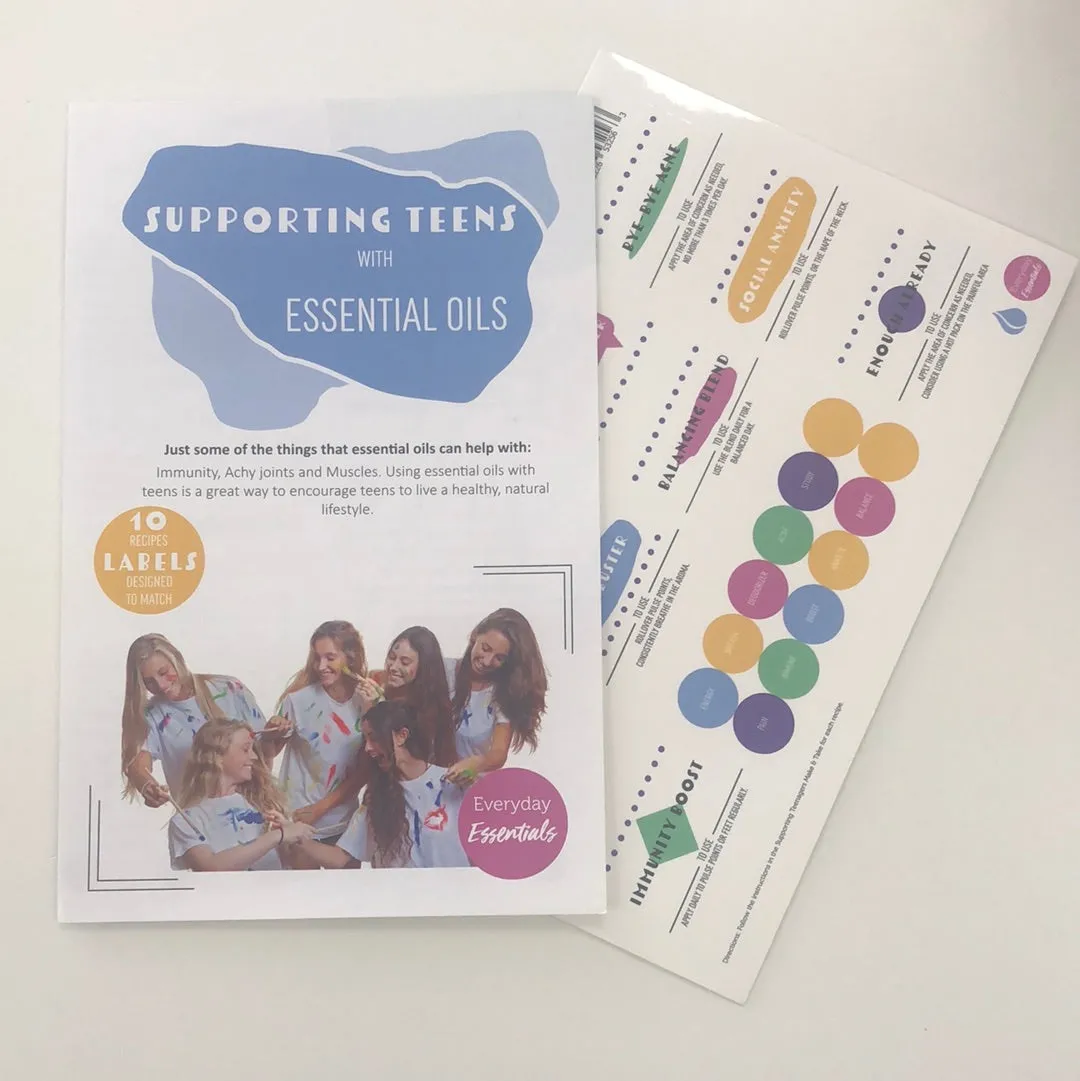 DIY Supporting Teens 10 recipes & stickers