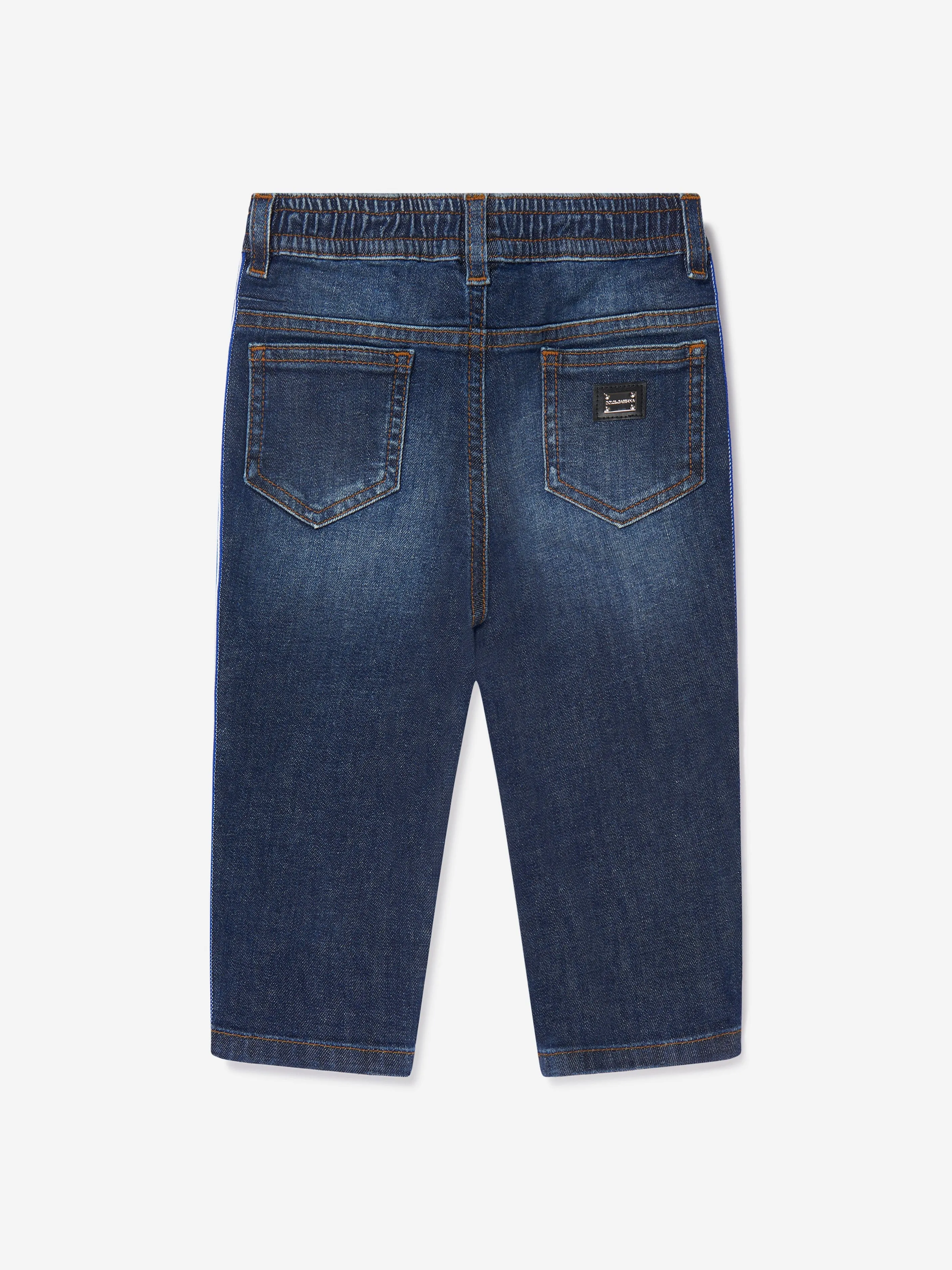 Dolce & Gabbana Kids - Baby Boys Logo Tape Jeans | Childsplay Clothing