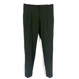 Etro Olive Stretch Wool Trousers XXS