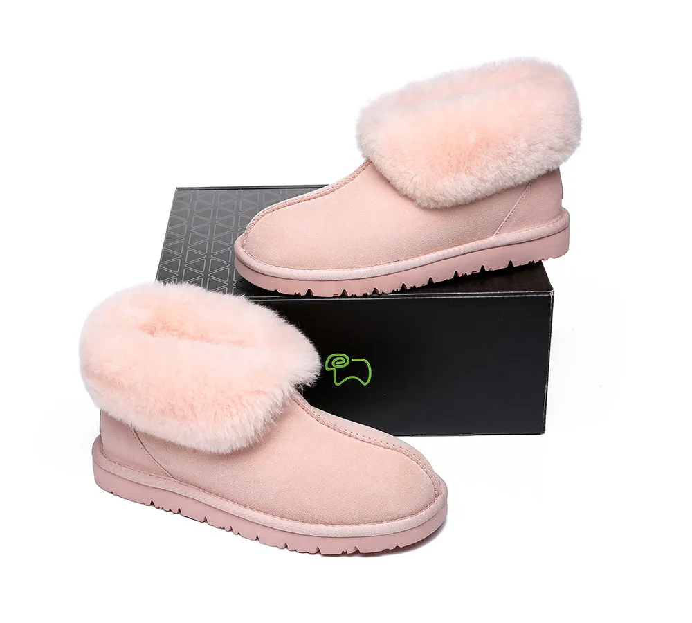 EVERAU Mallow Sheepskin Ankle Slipper