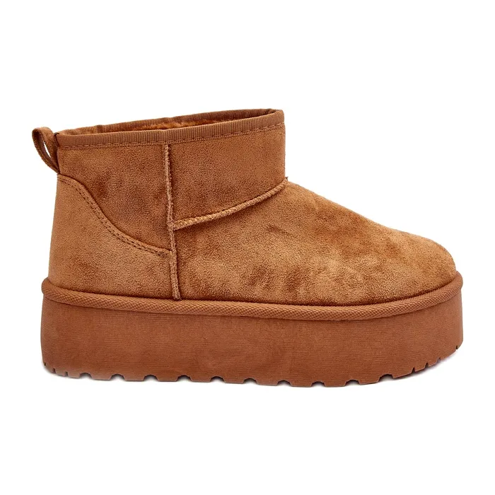 FD1 Suede Snow Boots On Corcoran Brown Platform