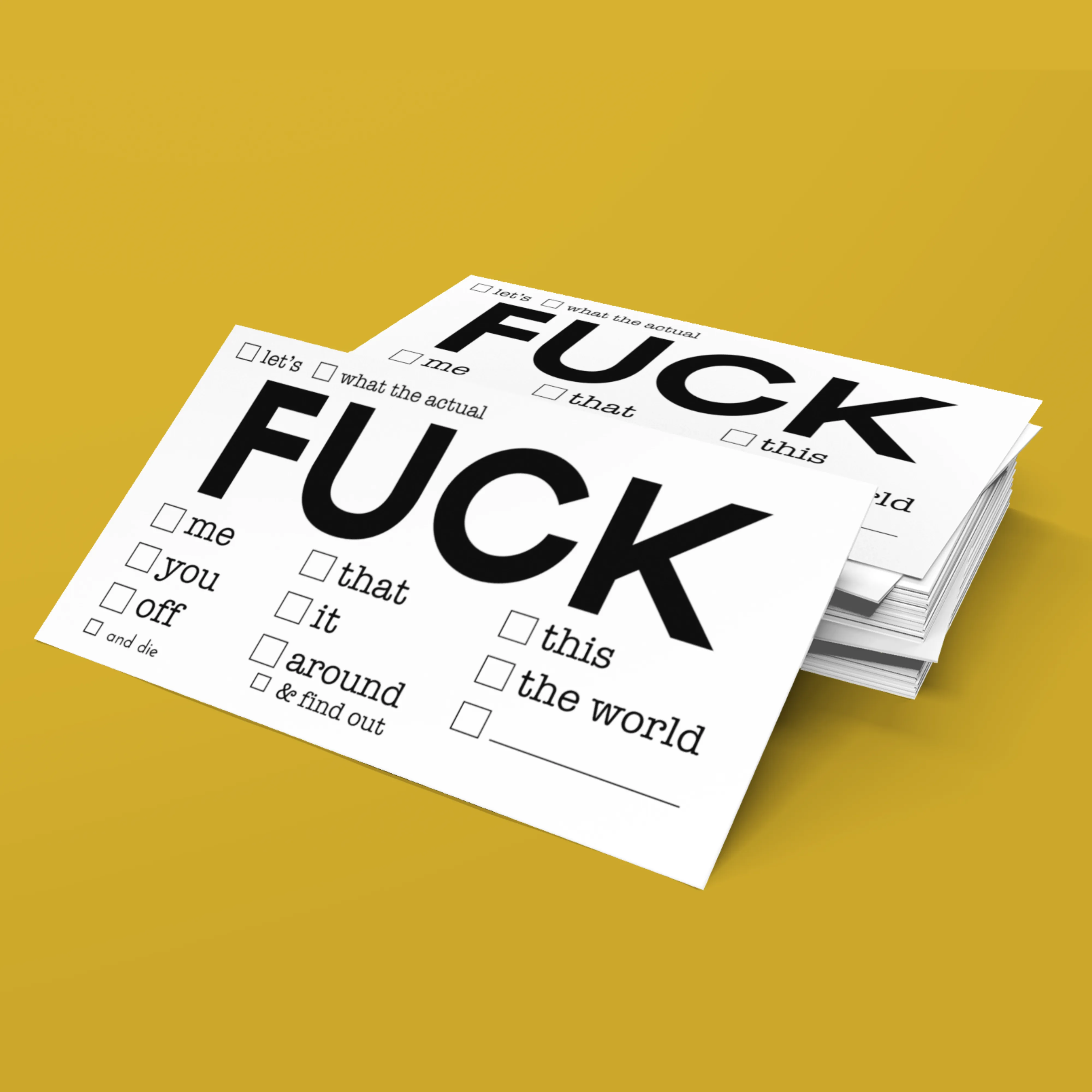 Fuck Business Card Pack