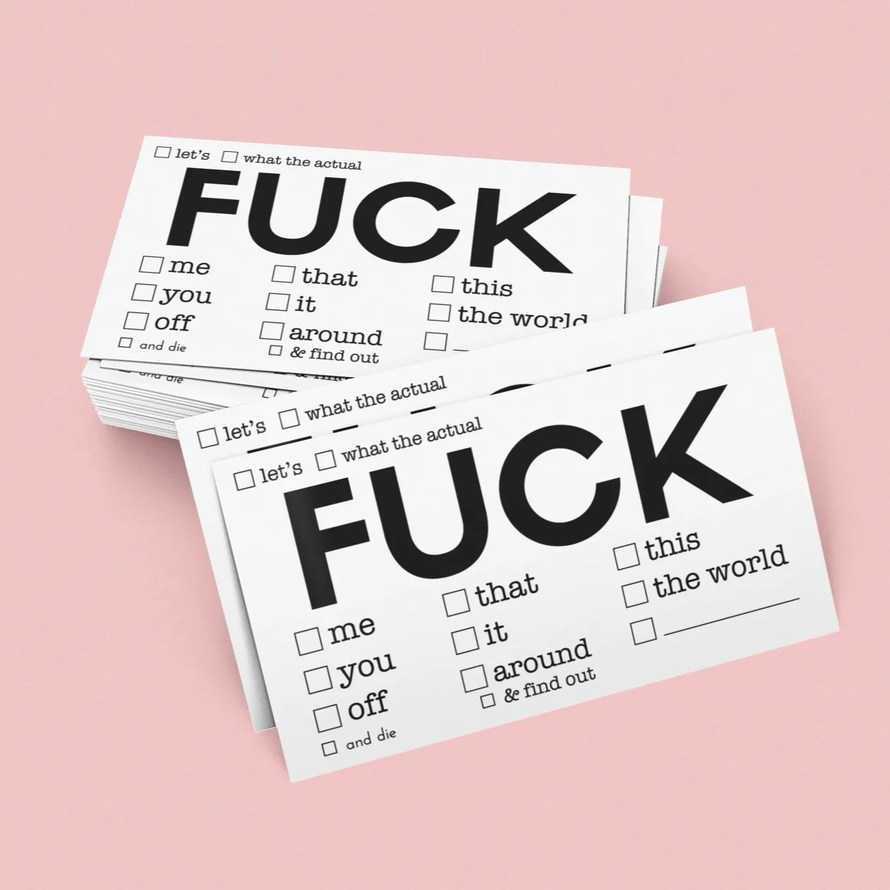 Fuck Business Card Pack