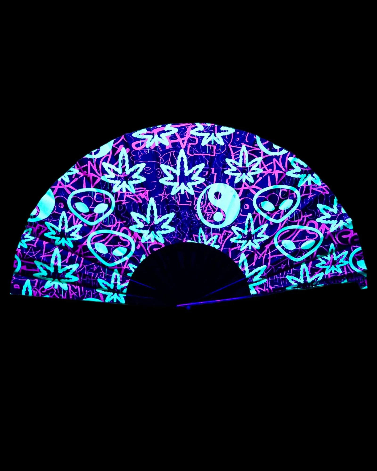 Ganja Graffiti Hand Fan