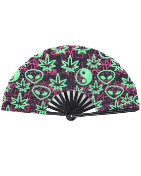 Ganja Graffiti Hand Fan