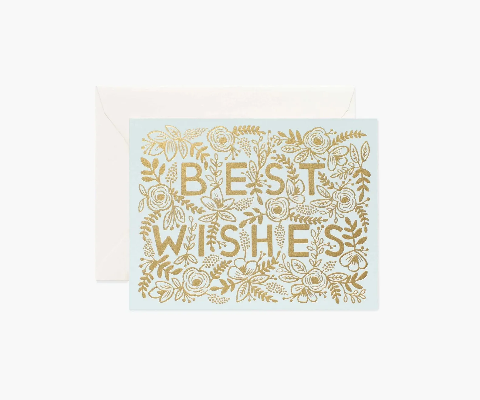 Golden Best Wishes Card