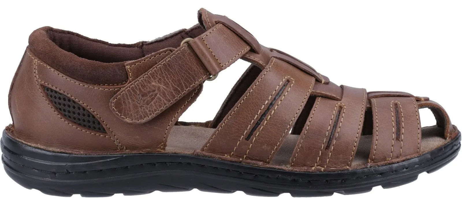 Hush Puppies Albert Mens Leather Fisherman Sandal