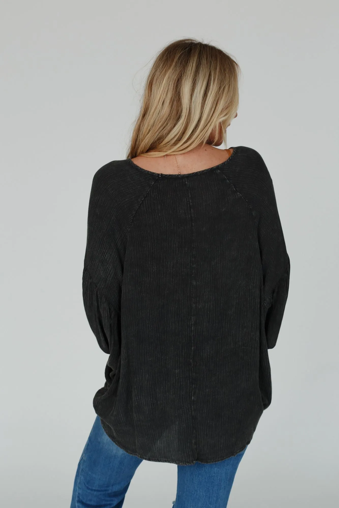 Journey Forward Dolman Top - Black