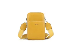 K152 - Triple Pocket Phone Purse -Yellow