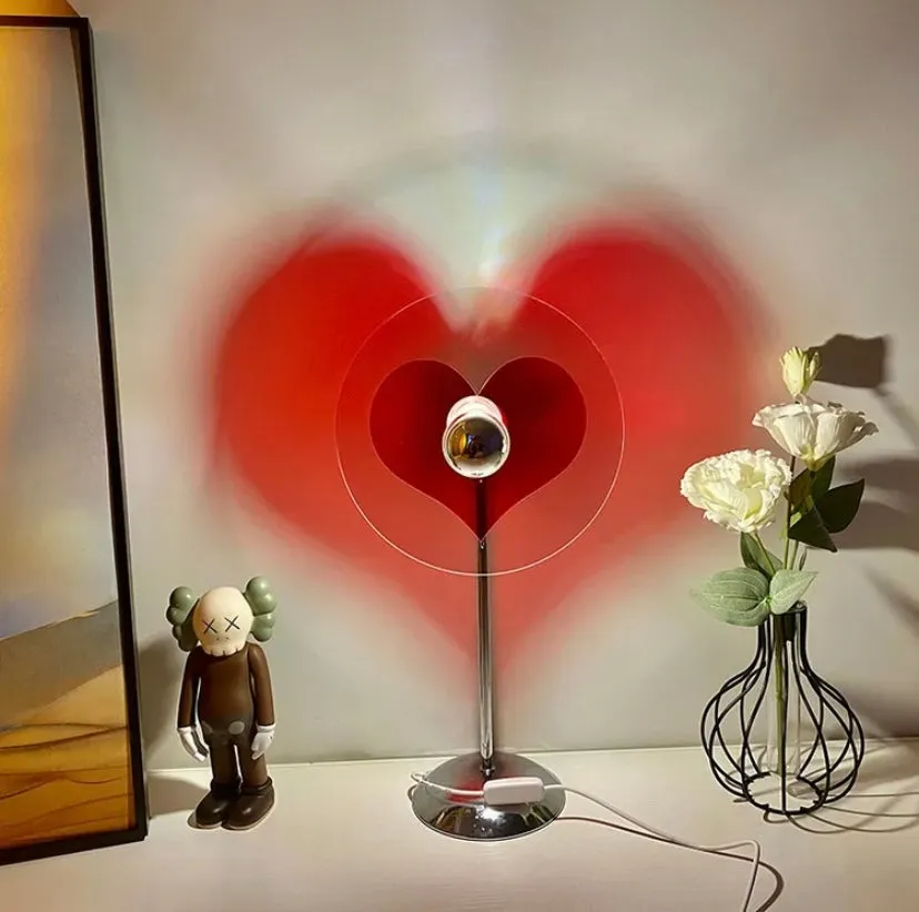 Love heart shooting photography night light