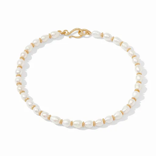 Marbella Gold Freshwater Pearl Necklace by Julie Vos